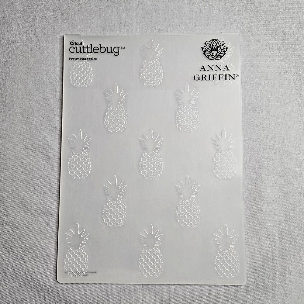 Anna Griffin 5x7 Embossing Folder Bundle 5 Pcs Anchor Hat Flamingo Tie Pineapple - Picture 5 of 6
